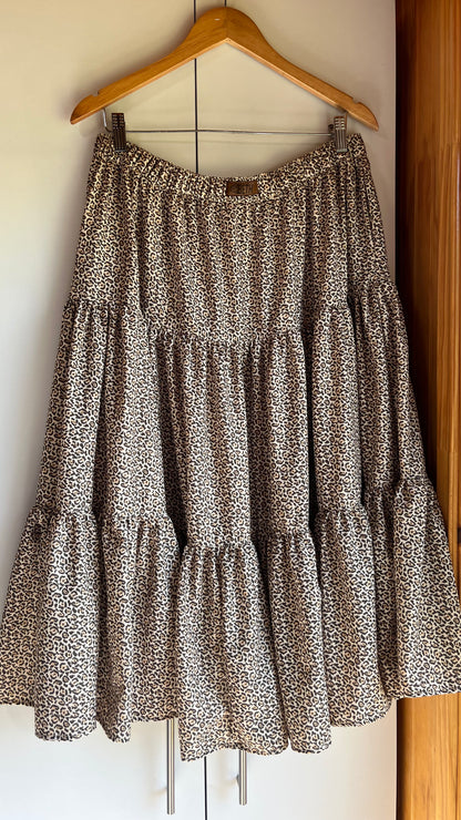 Maxi falda Cassie animal print chita