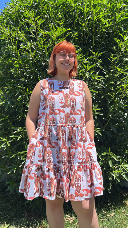 Vestido Chelsie cowgirl café
