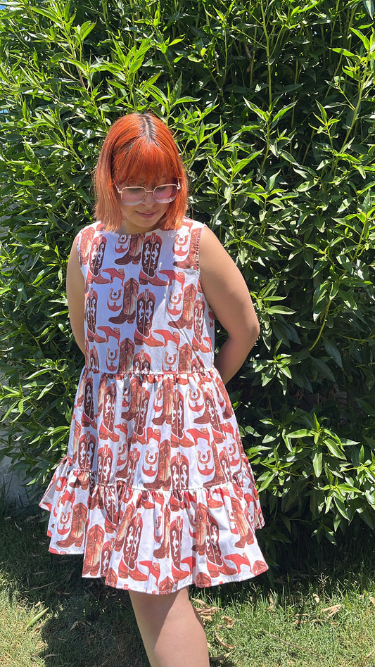 Vestido Chelsie cowgirl café