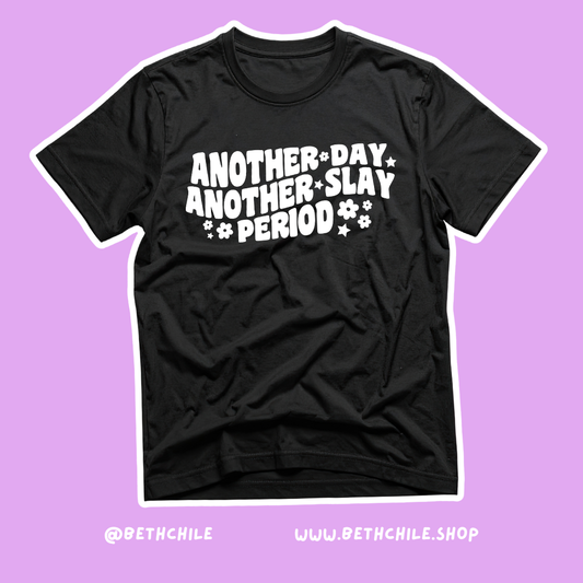 Another day, another slay ✨period✨ negro con blanco