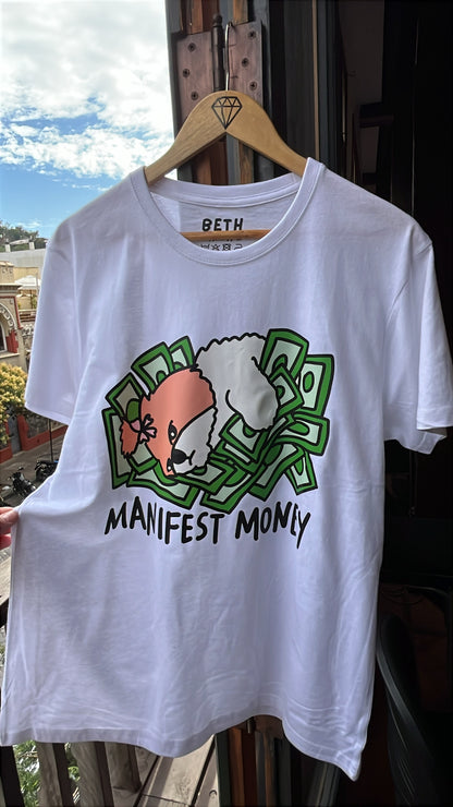 Manifest money 💸🤑 polera blanca