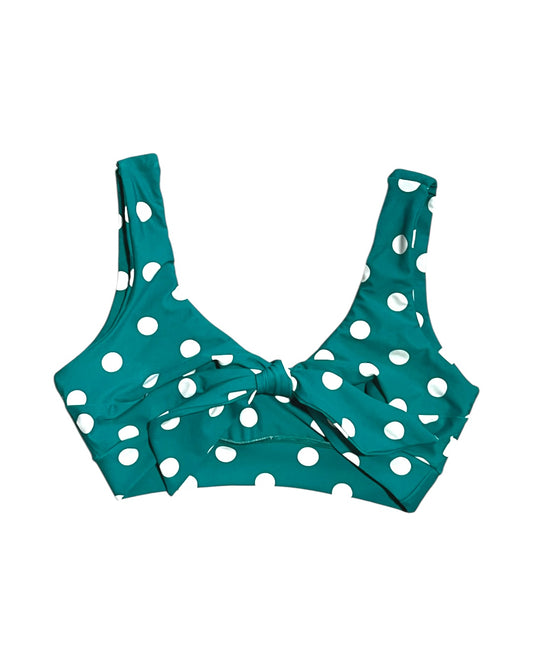 Top knot lunares verde