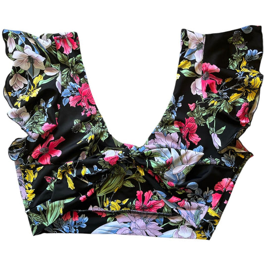 Top Flo negro floral
