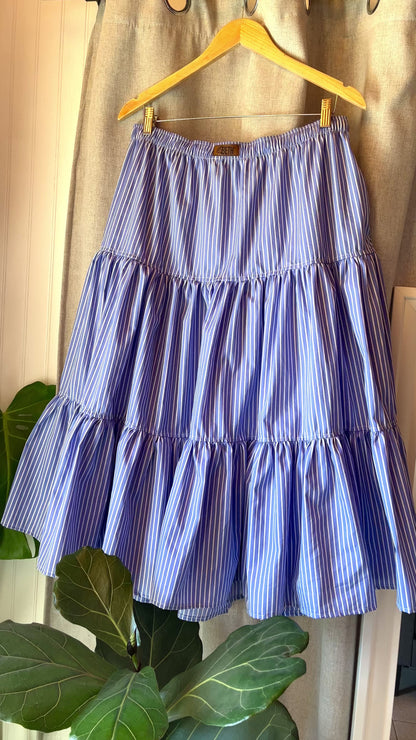 Falda Cassie azul stripes