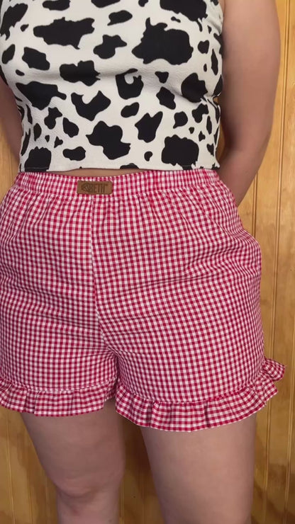 Short Lillie vichy rojo