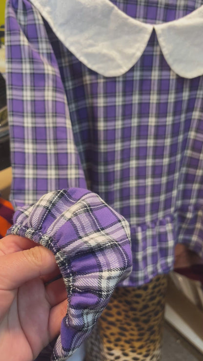 Blusa Nina tartan lila